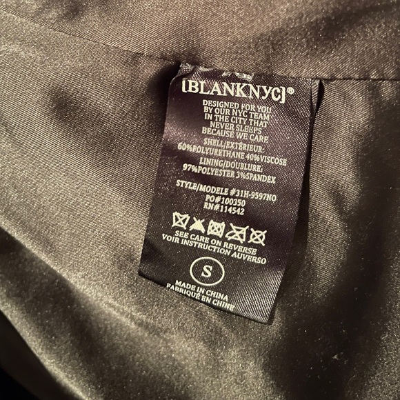 Blank NYC Metallic Faux Leather Moto Jacket - Picture 6 of 7